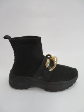 Sneakersy damskie wysokie (36-41) R932 BLACK