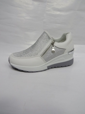 Półbuty damskie na koturnie (36-41) NB572 WHITE