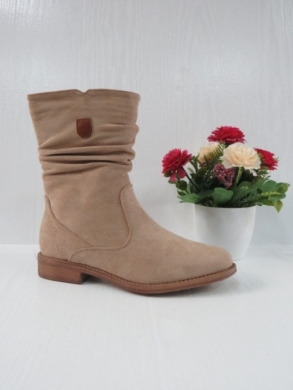 Kozaki damskie ocieplane na płaskim (36-41) H1-5 KHAKI