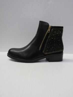Botki damskie na płaskim (36-41) D7-6 BLACK