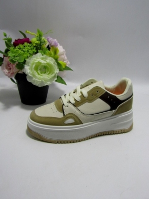 Buty sportowe damskie na płaskim (36-41) 9084 KHAKI