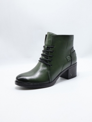 Botki damskie ocieplane na obcasie (36-41) YCC-69 GREEN