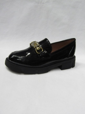 Mokasyny damskie na płaskim (36-41) W-215 BLACK