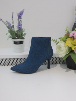 Botki damskie na szpilce (36-41) 8720 BLUE