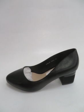 Czółenki damskie na obcasie (36-41) T6302 BLACK