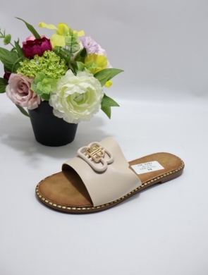 Klapki damskie na płaskim (36-41) WSA-145 BEIGE