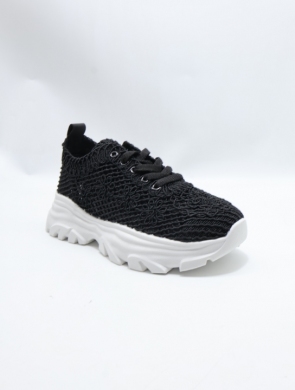Buty sportowe damskie na płaskim (36-41) 8833 BLACK