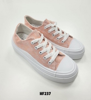 Trampki damskie na płaskim (36-41) HF237 lpink