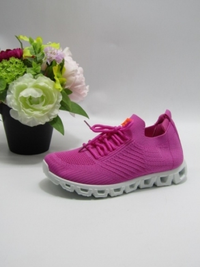 Buty sportowe damskie na płaskim (36-41) 341 FUSHIA