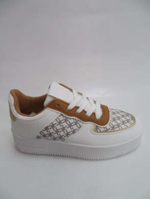 Buty sportowe damskie na płaskim (36-41) 956 WHITE