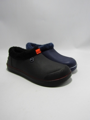 Kroksy męskie ocieplane (42-47) H369-15 BLACK+NAVY