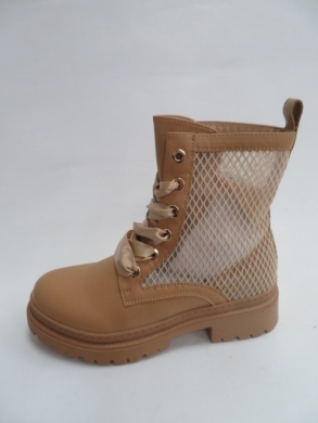 Botki damskie jesienne na płaskim (36-41) F6008 CAMEL