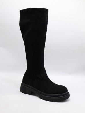 Kozaki damskie na płaskim (36-41) JW198 BLACK
