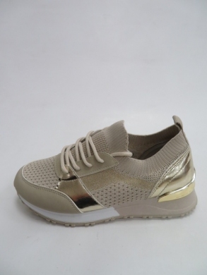 Sportowe Damskie na koturnie (36-41) BO-718 BEIGE