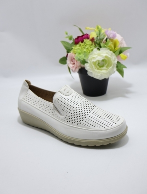 Półbuty damskie na koturnie (36-42) 8604-8 WHITE