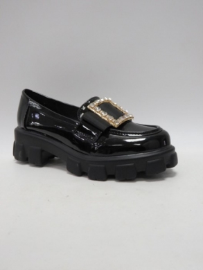 Mokasyny damskie na płaskim (36-41) 2052-169A BLACK