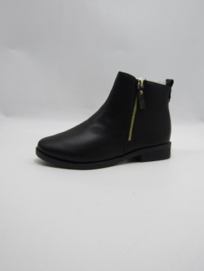 Botki damskie ocieplane na płaskim (36-41) BL24013 BL/PU