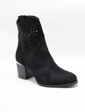 Botki damskie na obcasie (36-41) A3202 BLACK
