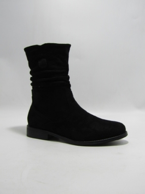 Botki damskie ocieplane na płaskim (36-41) H2118A BLACK