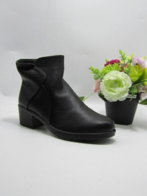Botki damskie ocieplane na obcasie (36-41) JF52 BLACK