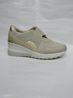 Buty sportowe damskie na koturnie (36-41) XBC23208 BEIGE