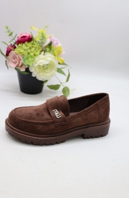 Mokasyny damskie na płaskim (36-41) LP0907 BR/MIC