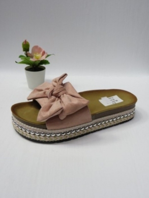 Klapki damskie na koturnie (36-41) BL430 PINK