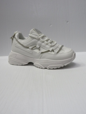 Buty sportowe damskie na płaskim (36-41) BL389 WHITE