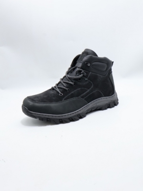Trapery męskie ocieplane nadwymiary (44-48) D9905-1 BLACK
