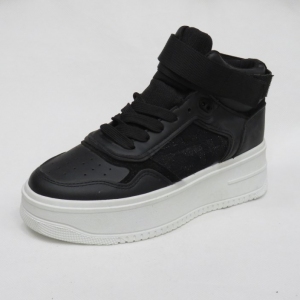 Buty sportowe damskie na koturnie (36-41) R945 BLACK