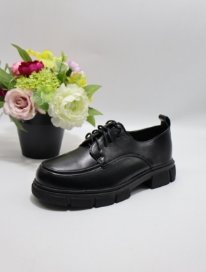Półbuty damskie na płaskim (36-41) 3302 BLACK
