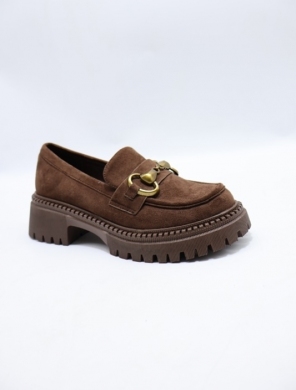 Mokasyny damskie na płaskim (36-41) 5275 BROWN