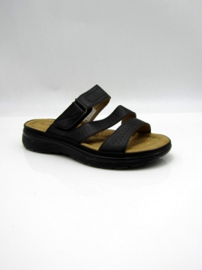 Klapki damskie na płaskim (36-41) 92052-1 BLACK