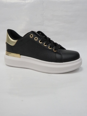 Buty sportowe damskie na płaskim (36-41) WW013 BLACK