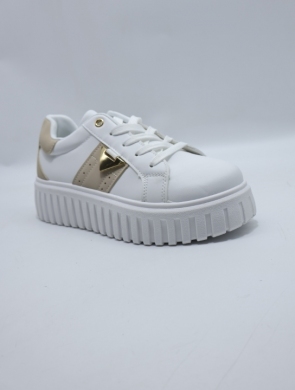 Buty sportowe damskie na płaskim (36-41) GG699 WHITE