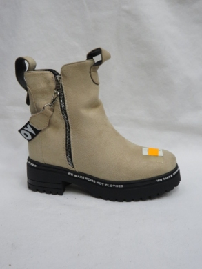 Botki damskie ocieplane na płaskim (36-41) XPL-15-2 BEIGE
