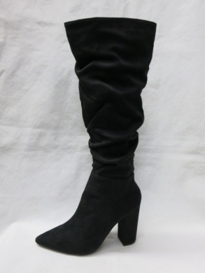 Kozaki damskie na obcasie (36-41) DY-65 BLACK