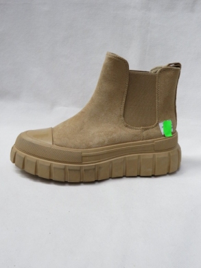 Botki damskie na płaskim (36-41) R979 KHAKI