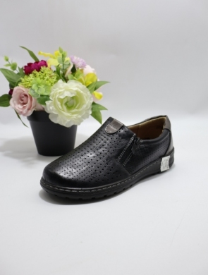 Półbuty damskie na płaskim (36-42) 22T46-1 BLACK