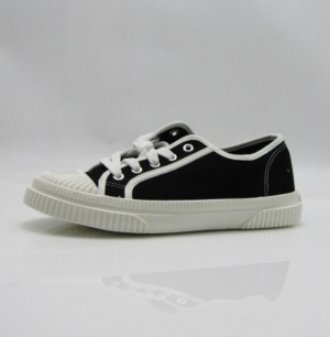 Trampki damskie na płaskim (36-41) PC19 BLACK