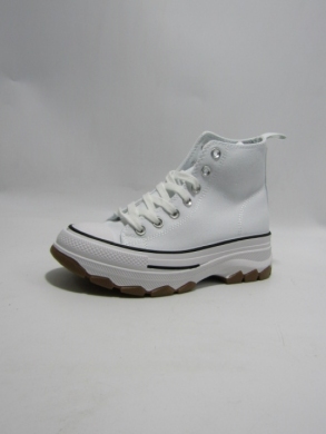 Trampki damskie na płaskim (36-41) EV100 WHITE