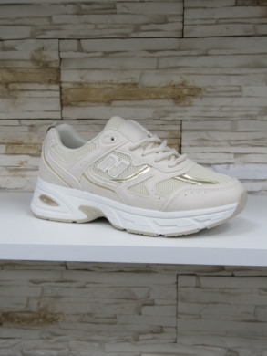 Buty sportowe damskie na płaskim (36-41) GG681 BEIGE