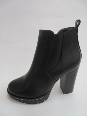 Botki damskie jesienne na obcasie (36-41) K6290 BLACK