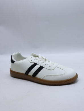 Buty sportowe damskie na płaskim (36-41) XBC25602 WHITE