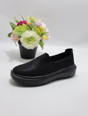 Półbuty damskie na płaskim (36-41) TF2316 BLACK