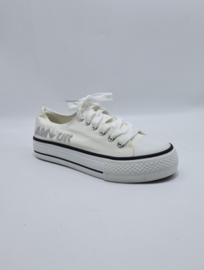 Trampki damskie na płaskim (36-41) A310 WHITE