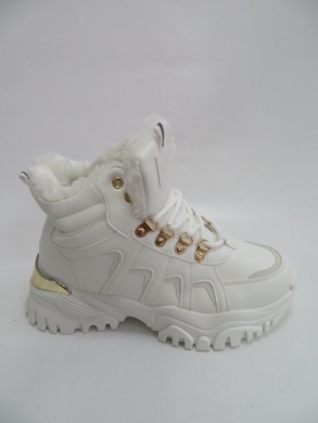 Sneakersy damskie ocieplane wysokie (36-41) 218 WHITE