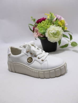 Buty sportowe damskie na płaskim (36-41) 6640 WHITE