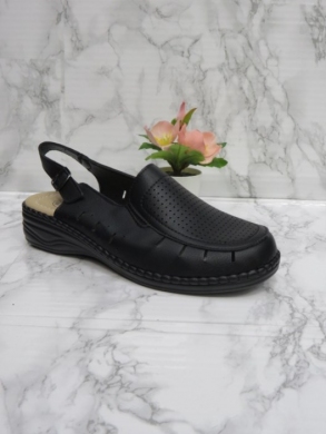 Sandały damskie na koturnie (36-41) J19-12 BLACK