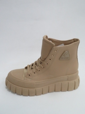 Botki damskie jesienne na płaskim (36-41) 1702 KHAKI
